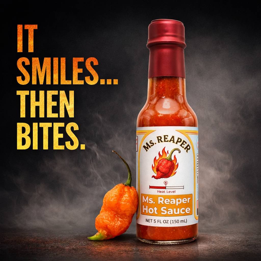 Ms. Reaper Hot Sauce - 5/10 (5 fl oz) - Image 4