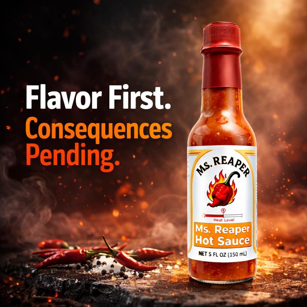Ms. Reaper Hot Sauce - 5/10 (5 fl oz) - Image 8