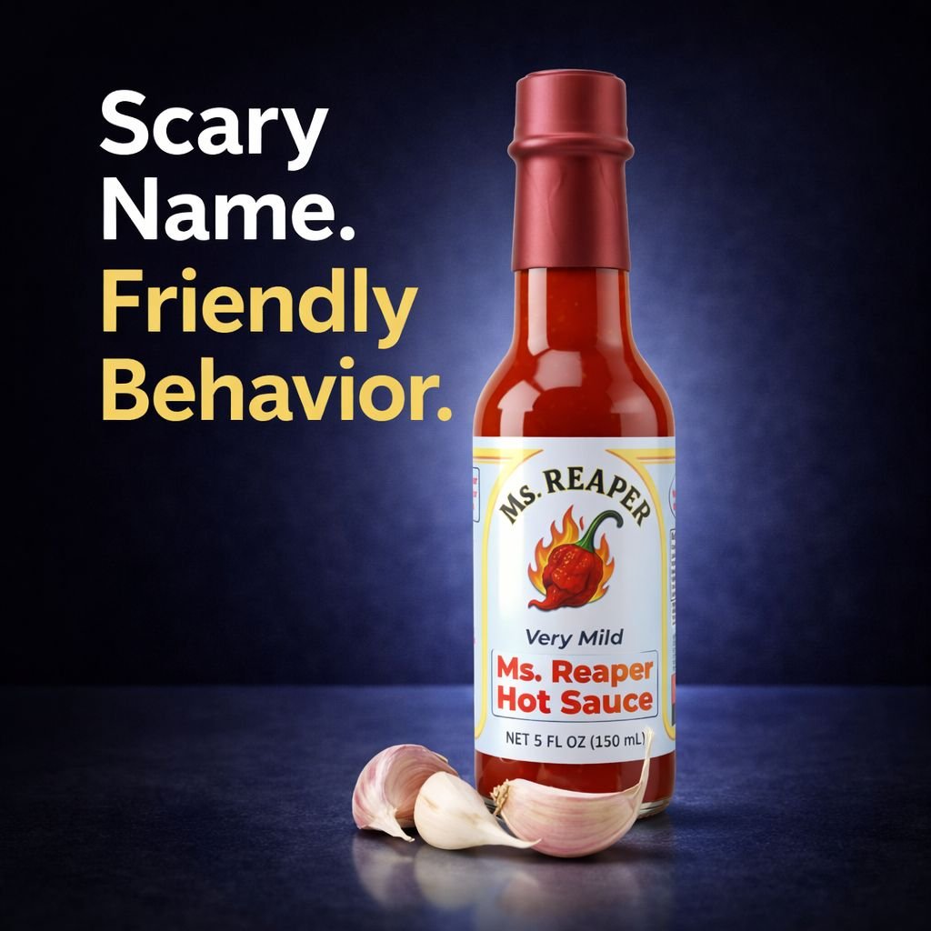 Ms. Reaper Hot Sauce - Very Mild (5 fl oz) - Image 4