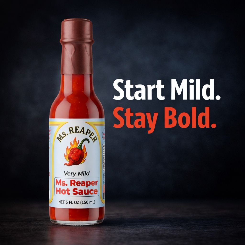 Ms. Reaper Hot Sauce - Very Mild (5 fl oz) - Image 7