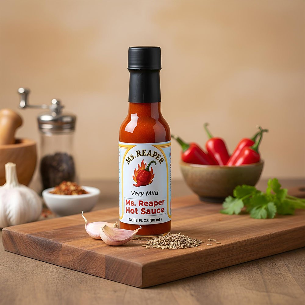Ms. Reaper Hot Sauce - Very Mild (3 fl oz) - Image 10